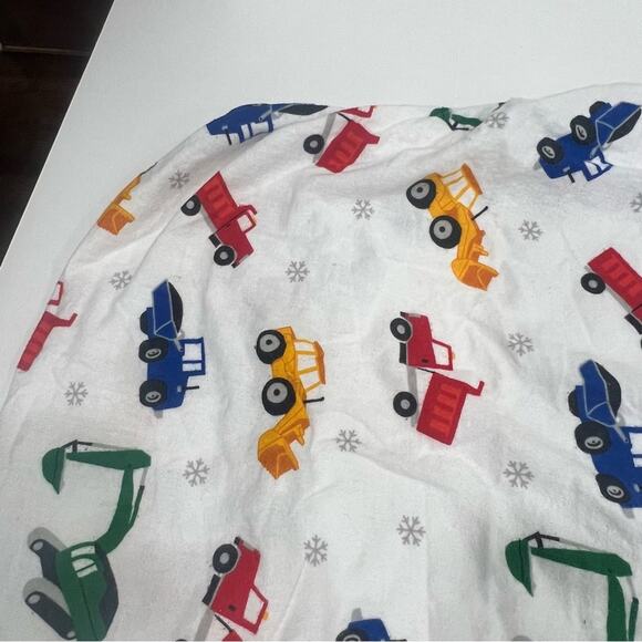 Rugged Butts Multicolor Construction Vehicle 100% cotton flannel Crib Sheet x2 - Picture 7 of 11